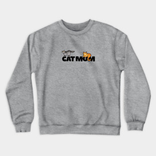 Cat Mom Crewneck Sweatshirt