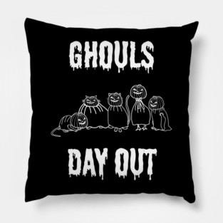 Spooky Ghouls Day Out at Halloween Pillow