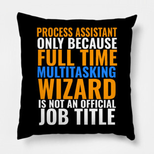 Process Assistant Not An Actual Job TItle Pillow