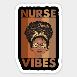 Nurse Vibes - AFRO NURSE Magnet
