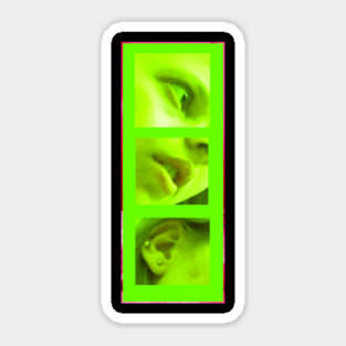 acid green Sticker