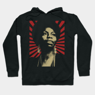 Nina Simone \ Vintage Style Design \\ Fan Art Design Hoodie