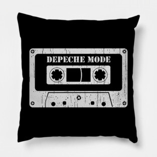 Depeche Mode - Vintage Cassette White Pillow