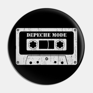 Depeche Mode - Vintage Cassette White Pin