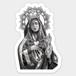 Mater Dolorosa Our Lady of Sorrows Sticker