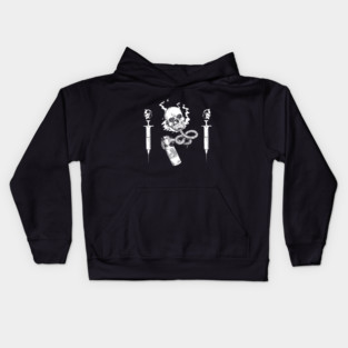 Dr. Death Back Only Kids Hoodie