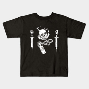 Dr. Death Back Only Kids T-Shirt