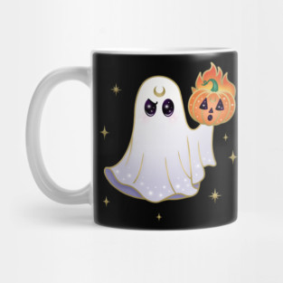 Aries Pumpkin Ghost Mug