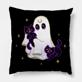 Cancer Cat Ghost Pillow