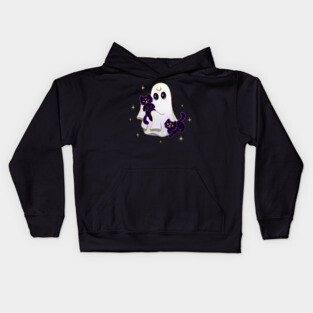 Cancer Cat Ghost Kids Hoodie
