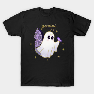 Gemini Butterfly Fairy Ghost T-Shirt