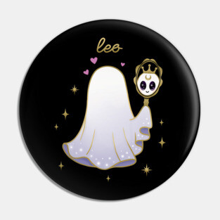 Leo Crown Ghost Pin