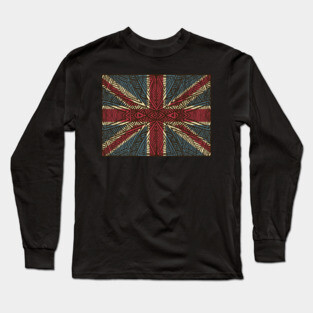 Tribal union jack Long Sleeve T-Shirt