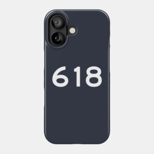 618 Area Code Phone Case