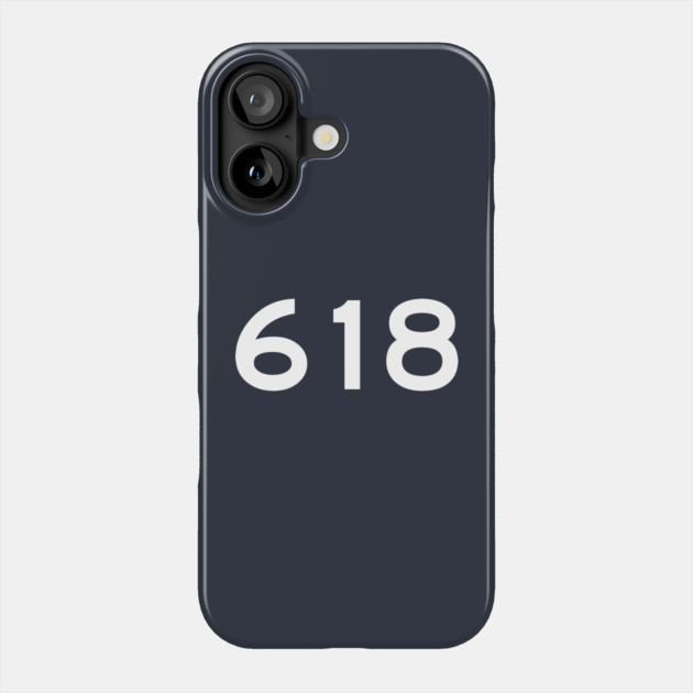 618 Area Code Phone Case by Litehouse Tees