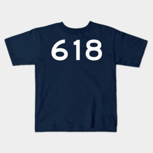 618 Area Code Kids T-Shirt