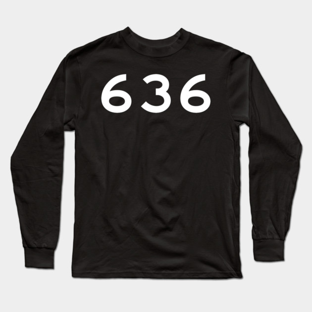 636 Area Code Long Sleeve T-Shirt by Litehouse Tees