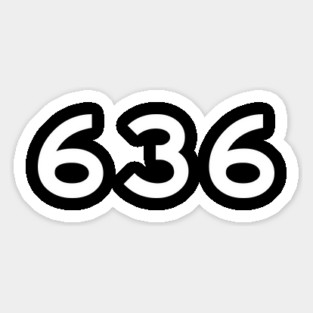 636 Area Code Magnet