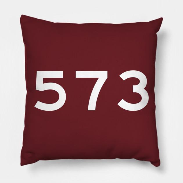 573 Area Code Pillow by Litehouse Tees