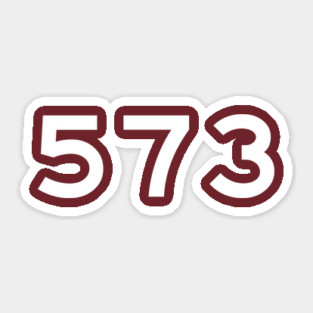 573 Area Code Sticker