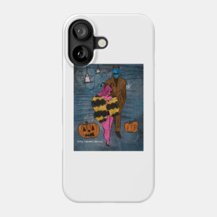 Honey bee and bear Phone Case