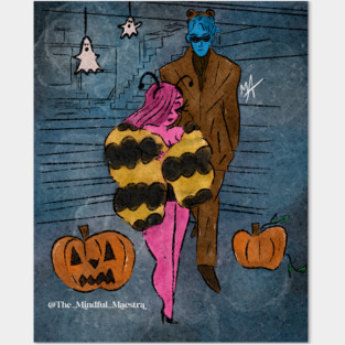 Honey bee and bear Posters and Art