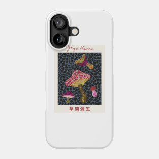 Yayoi Kusama Mushrooms Exhibition Phone Case