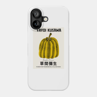 Yayoi Kusama Pumpkin Exhibition Poster Phone Case