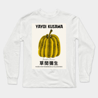 Yayoi Kusama Pumpkin Exhibition Poster Long Sleeve T-Shirt