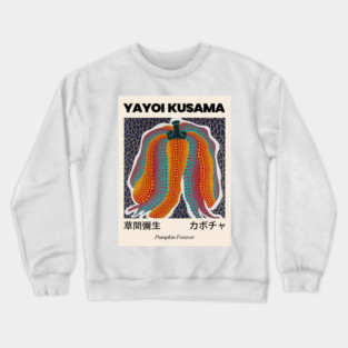 Yayoi Kusama Pumpkin Forever Exhibition Crewneck Sweatshirt