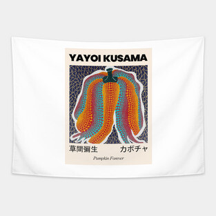 Yayoi Kusama Pumpkin Forever Exhibition Tapestry