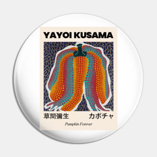 Yayoi Kusama Pumpkin Forever Exhibition Pin