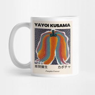 Yayoi Kusama Pumpkin Forever Exhibition Mug