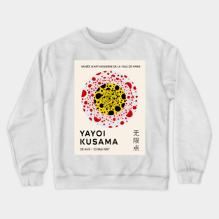 Yayoi Kusama Dots Exhibition Design Crewneck Sweatshirt