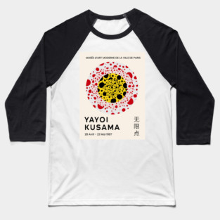 Yayoi Kusama Dots Exhibition Design Baseball T-Shirt