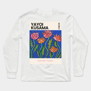 Yayoi Kusama Summer Flower Exhibition Long Sleeve T-Shirt