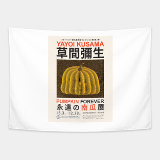 Yayoi Kusama Pumpkin Forever Exhibition Tapestry