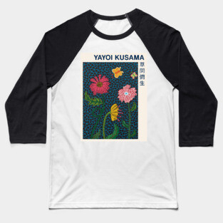 Yayoi Kusama Flower Exhibition Baseball T-Shirt