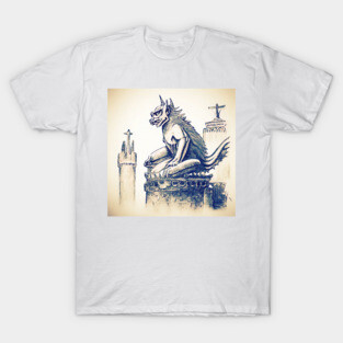 Gargoyle on the tower T-Shirt