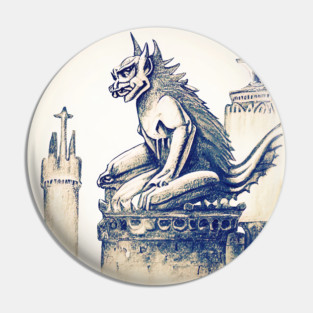 Gargoyle on the tower Pin