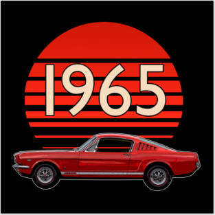 1965 Mustang Fastback GT Posters and Art