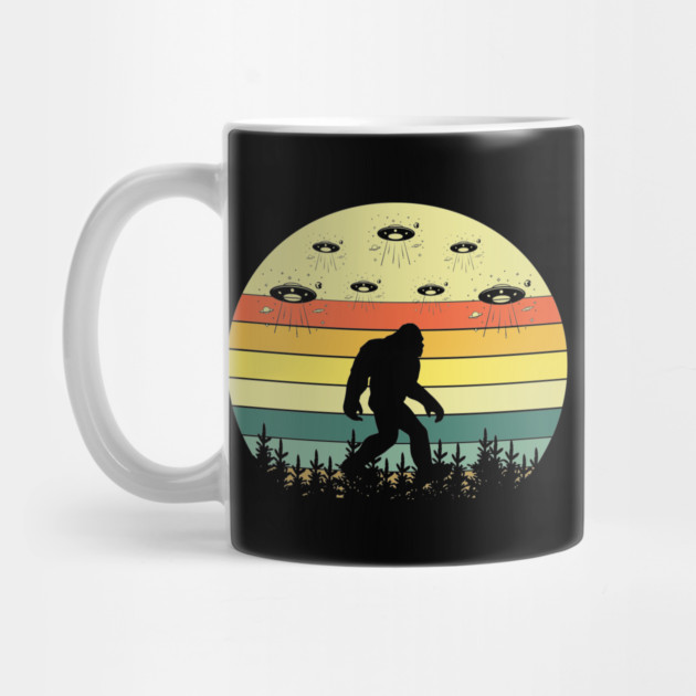 Retro Bigfoot Alien Sasquatch Cryptozoology by The WYLD Tribe