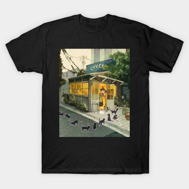 Coven Cafe T-Shirt by SimzArt