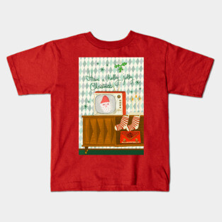 Have a Holly Jolly Retro Classic Christmas Kids T-Shirt