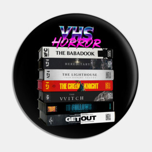 VHS Horror New Pin