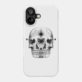 Skull love Phone Case