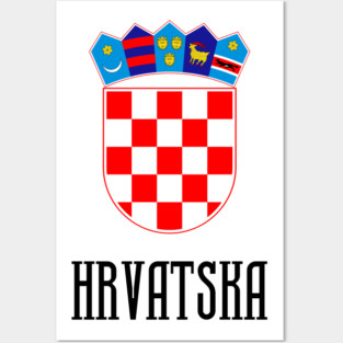 Hrvatska Croatian Coat of Arms Posters and Art