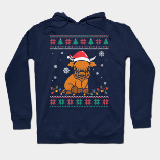 Highland Cattle Christmas Hoodie
