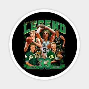 Larry Bird Legend Air Bird Basketball Signature Vintage Retro 80s 90s Bootleg Rap Style Magnet
