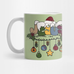 Jesus Santa Christmas Present Mug